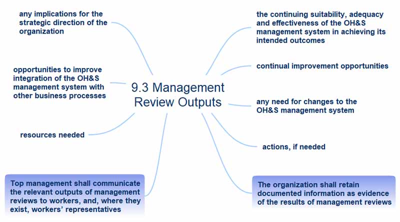 Management review outputs